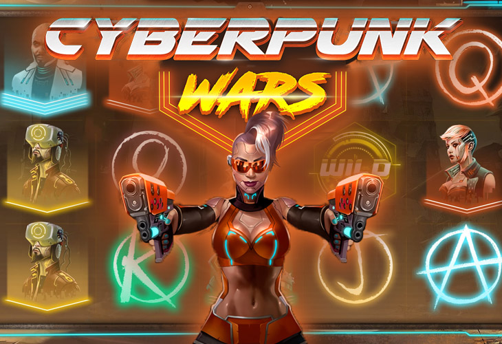 Cyberpunk Wars - Woohoo slot at Fugu Casino Casino